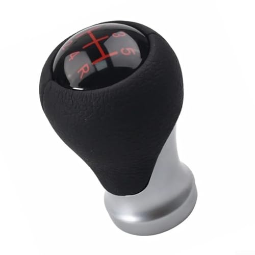 Allthingstore Für KIA Für Picanto Morning Rio Schaltknauf 2012–2015 Rot Buchstabe Speed Shifter Ergonomisches Design Verschleißfest Einfache Installation Verbesserte Handhabung Leder