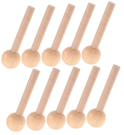 Cabilock 10stücke Holzhaken für Lochwände Holzhaken zum Aufhängen Holzstäbe Shaker-haken Boho-zimmerdeko Hergestellt aus Robusten Materialien für Diy-projekte