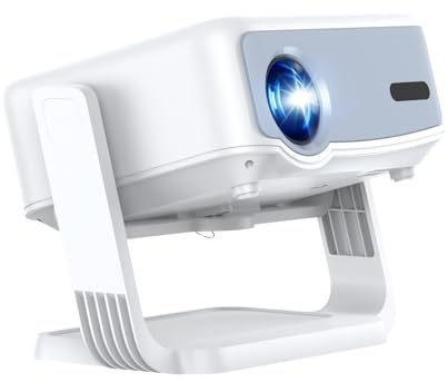 4K Mini Beamer Netflix Kompatibel Heimkino-Projektor Full HD 1080p Android 13 360° Drehbarer Elektrischer Fokus & Auto Keystone Korrektur WiFi 2.4G/5G Bluetooth 5.2 Outdoor für PC TV Sticks Weiß