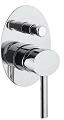 Bellosta 01-8000/E Parte Esterna Miscelatore Incasso Vasca/Doccia, Cromo
