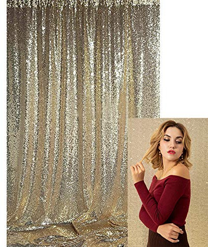 Kate Dekoration Hintergrund Champagner Gold Hintergrund Fotografie Hochzeit Party Dekoration Pailletten Flash Hochzeit Fotokabine 4x7ft/1.25x2.2m Ins Photo Shooting Background