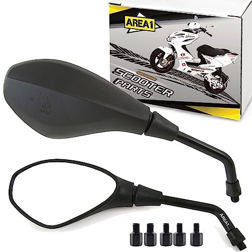 Rückspiegel Set kompatibel mit Vespa LXV 50, 125, 150 / 2x Spiegel kompatibel mit Vespa Elettrica 45 70 (V20)