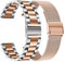 TRUMiRR compatible avec Galaxy Watch 42mm/Galaxy Watch Active/Gear Sport Bande de montre, Bracelet de montre en acier inoxydable massif Bracelet de montre en maille lpour Garmin Vivoactive 3/3 Music