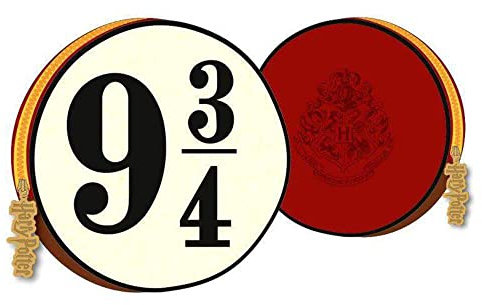 Groovy Porte-Monnaie Harry Potter Poudlard Express 9 3/4, Beige/Noir/Bordeaux