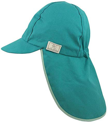 PICKAPOOH Kinder und Erwachsenen Sonnenhut Legionär mit UV-Schutz Bio-Baumwolle, Slate Green, Gr. 62