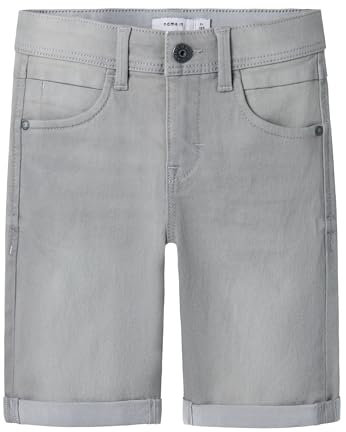 NAME IT Jungen Nkmsilas Slim DNM L 2272-ax Noos Shorts, Medium Grey Denim, 146