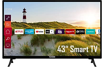 TELEFUNKEN XF43K550 43 Zoll Fernseher/Smart TV (Full HD, HDR, Triple-Tuner) - 6 Monate HD+ inkl.