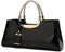 AINUOEY Damen Taschen Handtasche Frauen Elegant Tasche Henkeltasche Vintage PU-Leder 76610 1-teilig set Schwarz
