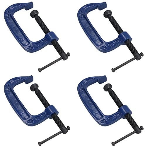 3 Inch (75mm) Cast Iron Screw G Clamp Fastener Holder Support vice Clamping 4pc