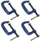 3 Inch (75mm) Cast Iron Screw G Clamp Fastener Holder Support vice Clamping 4pc