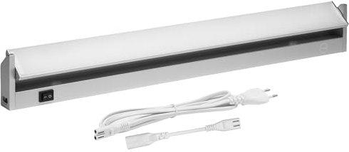 Oktaplex Rota Aluminium Luminaire sous plan cuisine LED 58cm pivotant 3000K blanc chaud éclairage sous plan 1085 lumens avec interrupteur 9,7W 230V