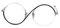 Alleyon Hexenkostüm-Brille, Metallrahmen, runde Brille, Hexe, Cosplay-Brille