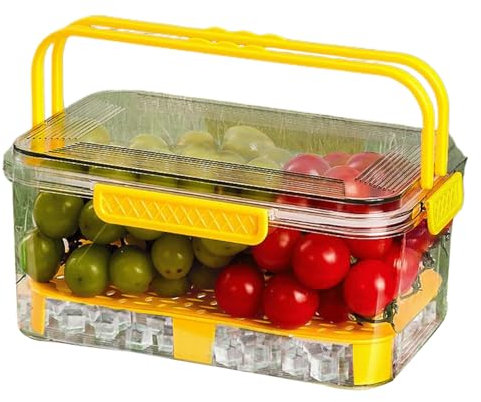 Porta Alimenti | Portavivande per Esterno con Manico | Portavivande Riusabile per Cucina, Picnic, Campeggio, Spuntini, Frutta e Sandwich