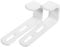 SHINEOFI Bunk Bed Ladder Hooks 2-Pack Heavy Duty Iron Brackets for Bunk Beds for Loft and Dormitory Use White Coated Hangers for Ladder Replacement