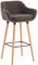 CLP Barhocker Grant I Thekenhocker Mit Stoff-Bezug I Gestell Aus Buchenholz, Farbe:braun