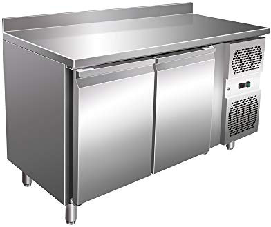 Table isotherme avec 2 portes - Table de travail - Réfrigérateur - Table de préparation - Pizzatique Gewerbe Gastronomie