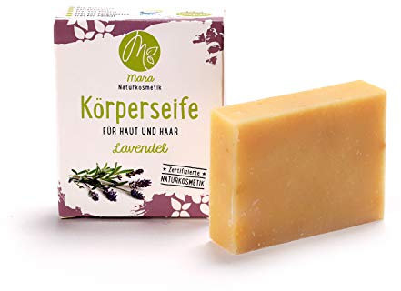Mara Körperseife Lavendel, Naturkosmetik,Naturkosmetik, vegan,handgemacht,Bio-Naturseife,Körperpflege 90g