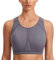 SYROKAN Women's Sports Bra for Large Breasts High Impact Full Coverage Padded Wireless Running Halter Neck Bra The Wild Wood 32G