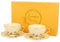 Duo Collection BUTTERFLIES Ein Satz von 2 Espresso Tassen mit Untertassen aus Porzellan im Geschenkbox, Kaffeetasse, Füllmenge 120 ml