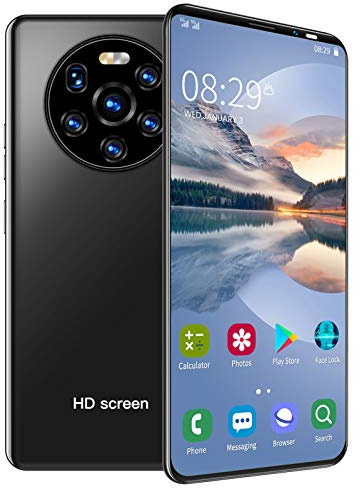 Zunate Mate40 Pro Unlock Smartphone, 5.45in HD Full Screen Dual SIM Cards Teléfonos celulares, 512MB + 4GB MTK6572 Teléfono móvil, Batería incorporada de 1500mAh para Android(Negro)
