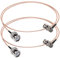 TUOLNK 2 Stück BNC Kabel RG316 Stecker auf Stecker Rechtwinkliges Koaxialkabel für CCTV 4K 1080P HD SDI, 3,28 Fuß (1 m) 50 Ohm Verlängerungskabel