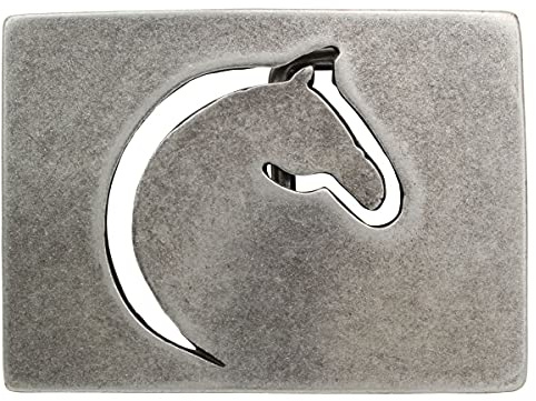 BELTINGER Gürtelschnalle Pferdekopf 3,0 cm | Buckle Wechselschließe Gürtelschließe 30mm Massiv | Für Wechselgürtel bis zu 3cm