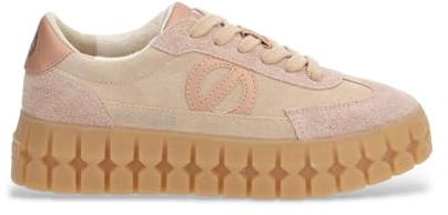 NO NAME Beige Play Side Leder Turnschuhe