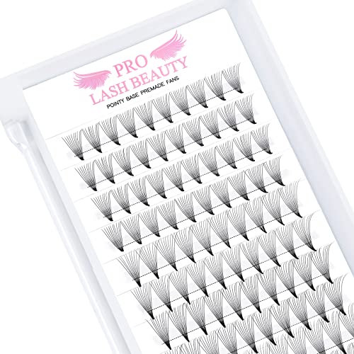 Fertige Wimpernfächer 10D-D-0.07-9 Spitze Basis Fertig Fächer Wimpern Extensions Pointy Base 0.07 0.10 Wimpernverlaengerung C D Wimpern Volumen technik 8-15mm(10D-D-0.07,9mm)