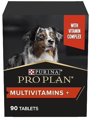 PURINA PRO PLAN Multivitamins Adult & Senior Dog Supplement Tablets Vitamin B Complex Supports Vitality & Overall Health 1 x 90 Tablets Box