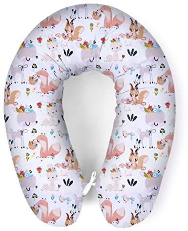 Amilian Stillkissen, Seitenschläferkissen mit Füllung für klein Baby, Lagerungskissen, Seitenschläferkissen, Schwangerschaftskissen inkl. Bezug: 170cm Pregnancy Pillow