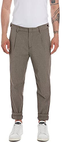 Replay Herren Stoffhose mit Stretch, Light Brown 010 (Braun), 36W / 32L