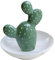 Cabilock Portagioielli Cactus Ceramica Vassoio Decorativo Per Anelli e Collane Design Semplice e Elegante Per Compleanni e Anniversari Organizzatore Per Gioielli e Cosmetici