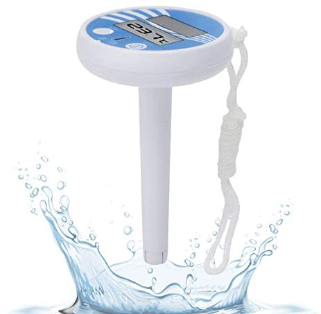 Thermomètre de piscine thermomètre numérique thermomètre à température à énergie avec de ficelle pour piscine spa Pang de bain à remous.