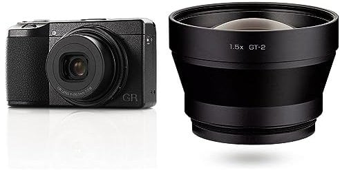 Ricoh GR IIIx Digitalkamera [Brennweite 40 mm] & Televorsatzobjektiv GT-2 [Kompatible Modelle: Ricoh GR IIIx]