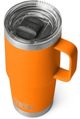 YETI Rambler 20 oz Travel Mug, Stainless Steel, Vacuum Insulated with Stronghold Lid, King Crab