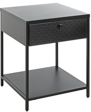 HAKU Konsole, schwarz, Metall - Maße: B 40 x H 53 x T 40 cm, Style: Modern