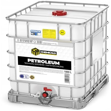 MRM Chemicals – Petroleum 1000L IBC Container – Hochreiner Brennstoff für Öllampen, Petroleumlampen, Laternen, Fackeln & Camping – Lampenöl gerucharm – Made in EU