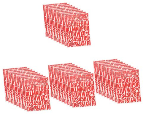 NUOBESTY 40 Blatt Buchstaben Aufkleber Aufkleber Dekorative Aufkleber DIY Scrapbooking Aufkleber DIY Buchstaben Aufkleber Alphabet Aufkleber Laptop Aufkleber