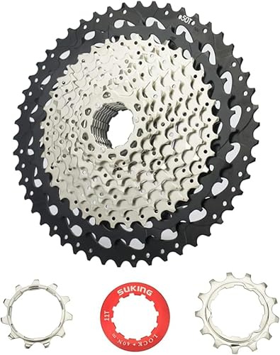 Hominas Schraubkranz, 13 Fach 50T Zahnkranz Fach Schraubkranz Chrom Molybdän Stahl Ritzel Fahrrad Freilauf für Mountainbikes auf der Straße