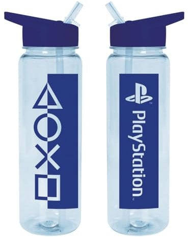 Pyramid International Playstation Water Bottle (PS Logo Design) 700 ml Plastic Water Bottle for Gamers - Officially Licensed Product, Blau Und Schwarz
