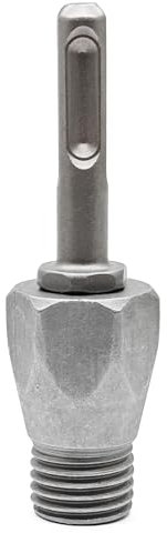 1Piece Core Drill Bit Adapter 12mm Male to 10mm SDS Plus Shank with 12mm Female to 22mm Male Drill Bit Suitable for Electric Hammer Drill and Other Tools