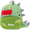 Ahoiikids Personalisiertes Kinder Rucksack - Weicher Plüsch Dinosaurier-Rucksack mit Namen - Niedlicher Kinderrucksack für Jungen und Mädchen - Vorschulrucksack - Geschenk für Kleinkinder