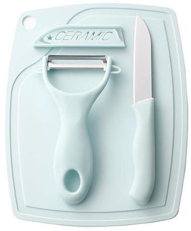 XIWJLWO Ensemble de couteaux à légumes 3 pièces, couteaux en céramique, parfaits pour couper les légumes, les fruits et autres aliments