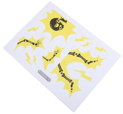 NUOBESTY Schalter Vinyl Steckdosenaufkleber Lustige Dekoration Wandaufkleber Skelettaufkleber Skelett Lichtschalter Aufkleber Halloween Wanddekoration