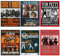 Poster Set mit 6 Album Cover Band, Retro Musik Wandkunst Drucke Vintage Rock Festival Leinwanddrucke Poster Ungerahmt Poster Bild Studio Wanddekoration, für Zuhause Schlafzimmer Wohnzimmer, 8x10 inch