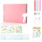 Wzxksoac Album Fotografici 80 Pagine Nere Libri dei A4 Carta Artigianale DIY Scrapbooking Immagine Compleanno Regalo per Bambini,Rosa