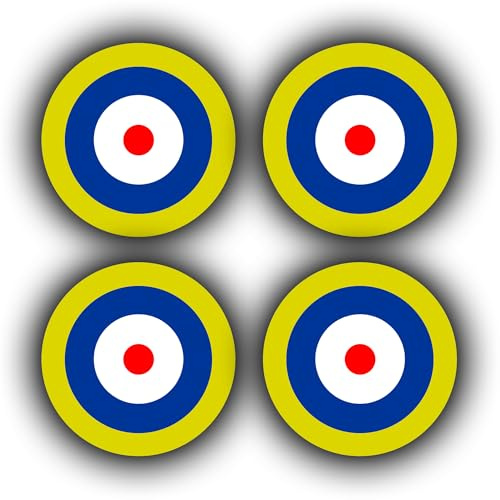 Aufkleber für Auto, Van, LKW, Fahrrad, Vinyl, Royal Air Force, 4 Stück