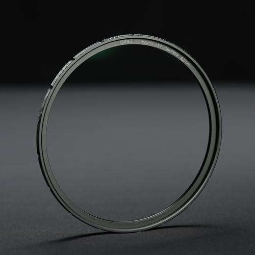 Meike Filtre UV 390 nm 62 mm MCUV Filtre de protection d'objectif 20 multicouches avec film vert et objectif d'appareil photo étanche Filtre UV Ultra fin