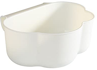 TYUIOP Hängender Küchenabfalleimer 23x18x9cm, Für Türmontage an Küchenschrank & Wickeltisch, Praktischer Abfallbehälter mit Auffangschale, Organizer für Küche & Haushalt (Weiß)