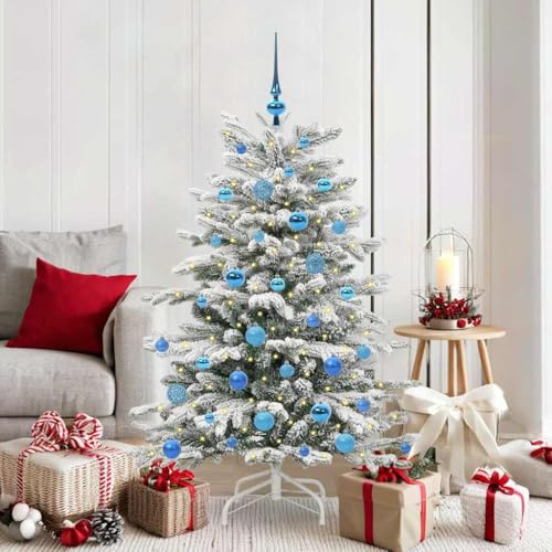 Albero di Natale artificiale pieghevole bianco 150 cm, PE e PVC, design moderno cono, illuminazione a LED, funzionamento USB per interni ed esterni, decorazione festiva